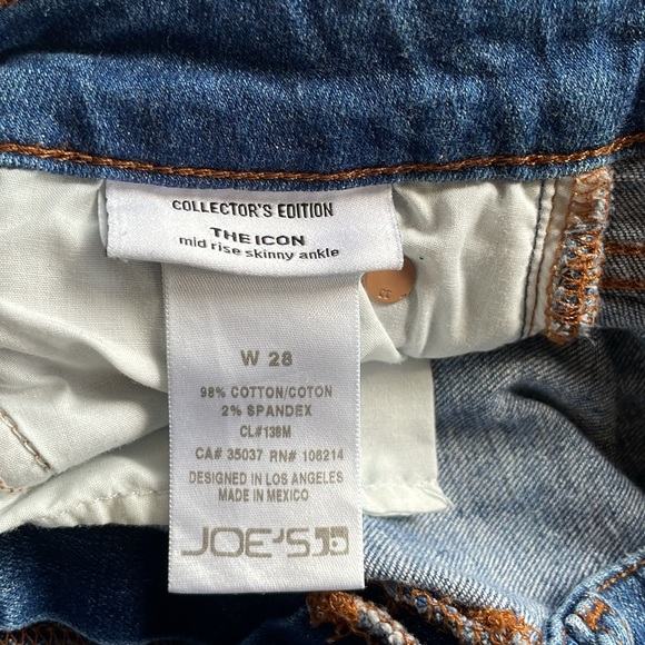 Joes Jeans Collectors Edition The Icon Ally Wash Jeans Mid Rise Ankle Stretch 28 - Picture 13 of 16